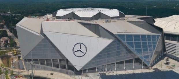 Mercedes-Benz Stadium Construction Time-Lapse - August 2017 - YouTube/Atlanta Falcons channel Mercedes-Benz Stadium Construction Time-Lapse - August 2017 - YouTube/Atlanta Falcons channel