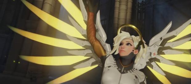 'Overwatch' hero Mercy. (image source: Konshu/YouTube) 'Overwatch' hero Mercy. (image source: Konshu/YouTube)
