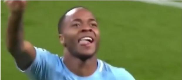 Raheem Sterling celebrates scoring opening goal. - Youtube FUTBOL LATINO Raheem Sterling celebrates scoring opening goal. - Youtube FUTBOL LATINO