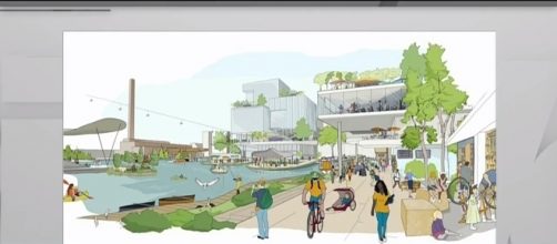 Artist's rendition of the planned Quayside neighborhood by Google parent company Alphabet. | Credit (CityNewsToronto/YouTube)