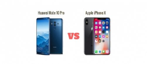 Huawei Mate 10 Pro e Apple iPhone X a confronto