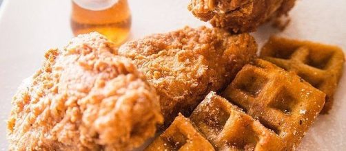 Restaurant uses Popeye's chicken for its chicken and waffles dish. [Image Credit: Congerdesign/Pixabay]