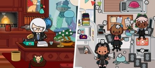 'Toca Life: Office' includes many funny and very whimsical elements. / Photos via Brett Weliever and Toca Boca, used with permission.