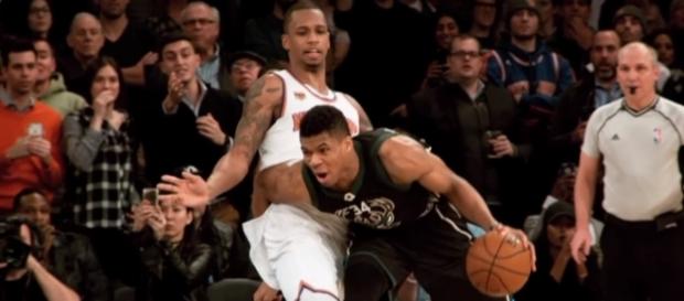 Giannis Antetokounmpo will be defended by Jae Crowder when the Bucks meet the Cavaliers -- (Image Credit: NBA/YouTube) Giannis Antetokounmpo will be defended by Jae Crowder when the Bucks meet the Cavaliers -- (Image Credit: NBA/YouTube)