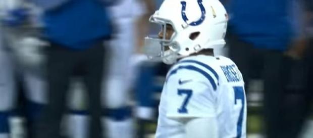 Jacoby Brissett against the Tennessee Titans (Image Credit: NFL/YouTube) Jacoby Brissett against the Tennessee Titans (Image Credit: NFL/YouTube)
