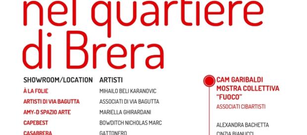 Locandina Brerart 2017, mostra diffusa nel quartiere di Brera Locandina Brerart 2017, mostra diffusa nel quartiere di Brera