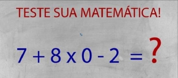 Teste de matemática deixa muitos confusos Teste de matemática deixa muitos confusos