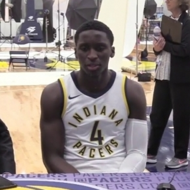 Victor Oladipo of the Indiana Pacers (via YouTube - Sportstalk screencap)