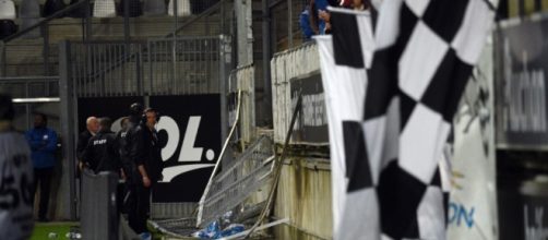 La barrière du match Lilles-Amiens