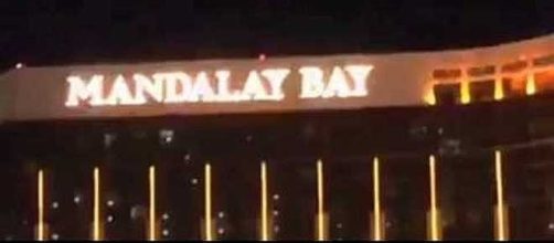 Las Vegas mass shooting from the Mandalay Bay hotel [Image: Mac cat/YouTube screenshot]