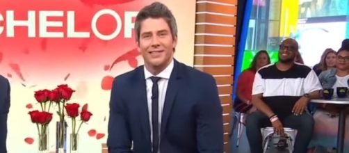 The new "Bachelor" Arie gets a visit from "Bachelorette" alums Dean and Alex - [Image via Good Morning America/YouTube]