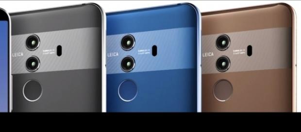 Close-up of the Huawei Mate 10 Pro's dual cams and two-tone color scheme. (Image Credit: Yo Zilly/YouTube) Close-up of the Huawei Mate 10 Pro's dual cams and two-tone color scheme. (Image Credit: Yo Zilly/YouTube)