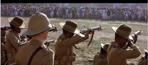 Still from movie "Gandhi" filmed on the massacre. [Image: AAAN KH/Youtube]