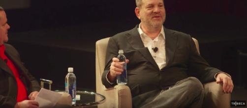 Weinstein has apparently been falling asleep in his sex rehab meetings. [Image via Tribeca/YouTube ]