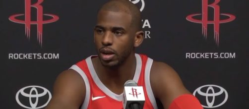 Houston Rockets point guard Chris Paul is out for a few weeks due to a bruised left knee -- ESPN via YouTube