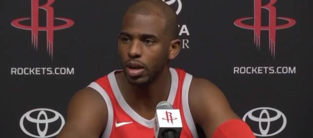 Houston Rockets point guard Chris Paul is out for a few weeks due to a bruised left knee -- ESPN via YouTube Houston Rockets point guard Chris Paul is out for a few weeks due to a bruised left knee -- ESPN via YouTube