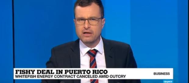 Puerto Rico cancels Whitefish Energy power contract amid uproar - Image credit FRANCE 24 English | YouTube Puerto Rico cancels Whitefish Energy power contract amid uproar - Image credit FRANCE 24 English | YouTube
