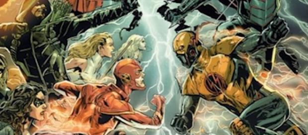 The Flash battles his evil doppelganger in the Arrowverse crossover "Crisis on Earth-X." (Photo:YouTube/Emergency Awesome) The Flash battles his evil doppelganger in the Arrowverse crossover "Crisis on Earth-X." (Photo:YouTube/Emergency Awesome)