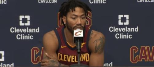 Derrick Rose will miss the Cavs’ game vs. the Magic with an ankle sprain – [image credit: Ximo Pierto/Youtube]