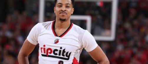CJ McCollum poured in 28 points for the Portland Trail Blazers in a win over the Indiana Pacers on Friday. [Image via NBA/YouTube]