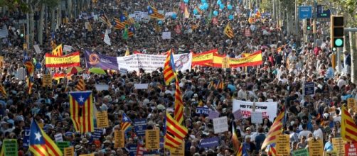 Manifestación en Barcelona - El soberanismo ensombrece la unidad ... - vozpopuli.com
