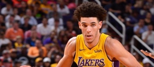 Rookie Lonzo Ball led the L.A. Lakers past the Phoenix Suns in second NBA game of his career. [Image Credit: NBA/YouTube]