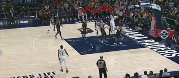 The Portland Trail Blazers beat the Indiana Pacers 114-96 on October 20. -- YouTube screen capture / Portland Trail Blazers The Portland Trail Blazers beat the Indiana Pacers 114-96 on October 20. -- YouTube screen capture / Portland Trail Blazers
