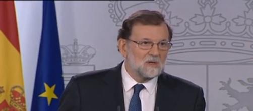 Mariano Rajoy ante la prensa el pasado sábado