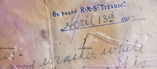 A letter written the day before the Titanic sank has sold on auction for a record price. [Image credit: euronews (in English)/YouTube]