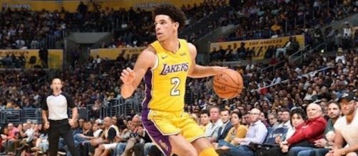 Lonzo Ball and the Lakers will host the New Orleans Pelicans on Sunday night. [Image via NBA/YouTube]