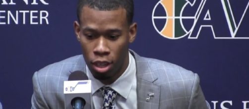 Rodney Hood was lucky enough to learn that his leg injury wasn’t serious – [Image credit: Salt Lake Tribune media/YouTube]