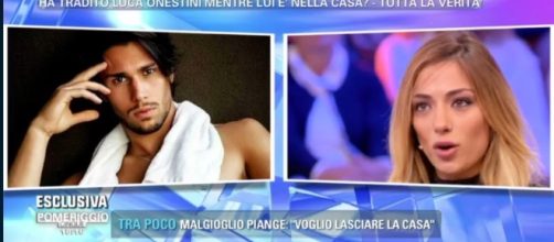 Soleil Sorgè e Luca Onestini: lettera in diretta