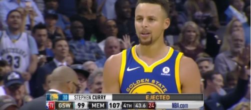 Stephen Curry and Kevin Durant were ejected from the game against the Grizzlies. [Image Credit: CliveNBAParody/YouTube]