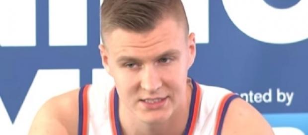 Kristaps Porzingis scored 33 points in 35 minutes against Pistons (Image Credit: MSG Networks/YouTube) Kristaps Porzingis scored 33 points in 35 minutes against Pistons (Image Credit: MSG Networks/YouTube)