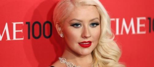Christina Aguilera arrives for the Time 100 gala. (Image by Yaya Lee via Flickr)