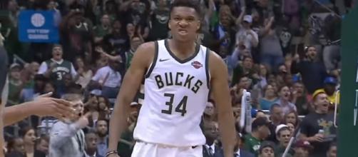 Giannis Antetokounmpo is averaging a league-high 38.3 points per game through three games – [image credit: Josh Smoove/Youtube]