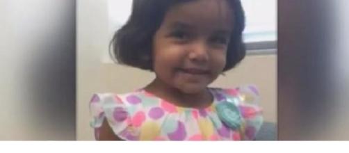 Missing toddler Sherin Mathews from Richardson, TX. Image credit: CBSDFW/YouTube