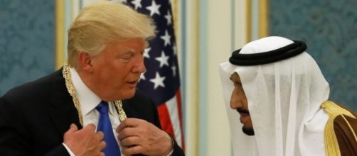 President Trump on his 1st foreign trip receives honor at Saudi ... - go.com