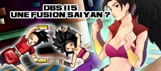 DBS 115 : Une fusion Saiyan ...? (Kale + Caulifla = Kafla) Art by bluedemon4. DBS 115 : Une fusion Saiyan ...? (Kale + Caulifla = Kafla) Art by bluedemon4.