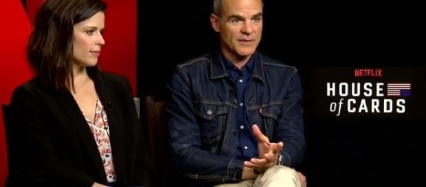 Interview with Neve Campbell & Michael Kelly for Season 5 of House Of Cards. (Image Credit: Critic's Choice/YouTube) Interview with Neve Campbell & Michael Kelly for Season 5 of House Of Cards. (Image Credit: Critic's Choice/YouTube)