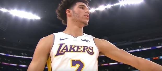 Lakers rookie Lonzo Ball tallied 13 assists Sunday versus the Pelicans. (Image Credit: Real GD's Latest Highlights/YouTube) Lakers rookie Lonzo Ball tallied 13 assists Sunday versus the Pelicans. (Image Credit: Real GD's Latest Highlights/YouTube)
