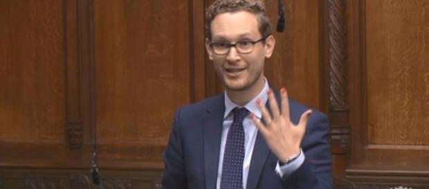 MP Darren Jones shows his painted nails in the House of Commons. MP Darren Jones shows his painted nails in the House of Commons.