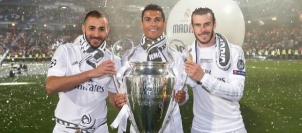 Trio BBC: Benzema, Cristiano e Bale Trio BBC: Benzema, Cristiano e Bale