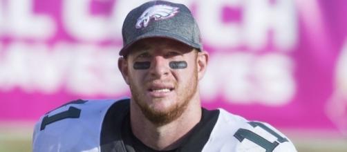 Carson wentz 2016 [Image by Keith Allison|Wikimedia Commons| Cropped | CC BY-SA 2.0 ]