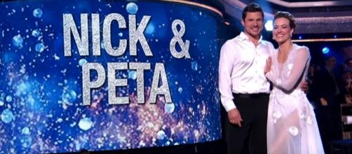 Nick Lachey and Peta Murgatoryd eliminated from "Dancing with the Stars" on Monday. (Image Credit: DWTS/YouTube)