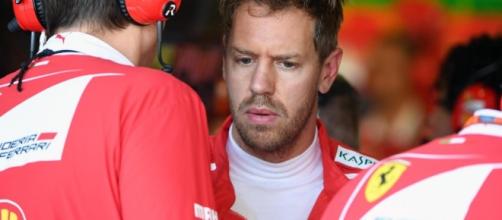 Vettel impegnato nella lotta al mondiale
