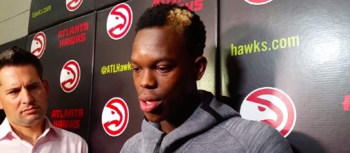 Atlanta Hawks guard Dennis Schroder could eventually be traded because of alleged locker room issue. [Image via atlhawksfans/YouTube screencap]