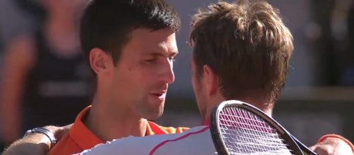 Djokovic and Wawrinka at the end of the 2015 French Open final/ Photo: screenshot via Roland Garros channel on YouTube