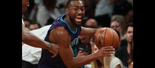 Kemba Walker's 19 points helped lead the Hornets past the Nuggets on Wednesday night. [Image via NBA/YouTube]