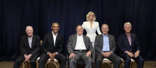 Lady Gaga joined five living presidents to raise funds for storm victims at One America Appeal. xoxo, Gaga/Twitter